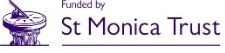Funded by St Monica Trust Logo.